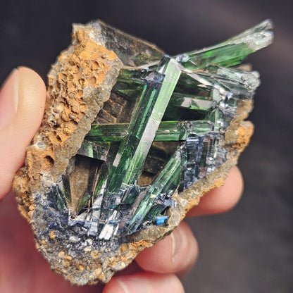 Vivianite Crystal Cluster 106.16g, Vivianite Specimen, Raw Blue