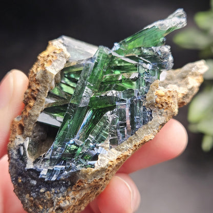 Vivianite Crystal Cluster 106.16g, Vivianite Specimen, Raw Blue