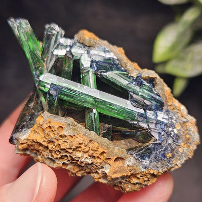 Vivianite Crystal Cluster 106.16g, Vivianite Specimen, Raw Blue