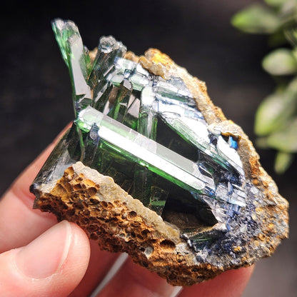Vivianite Crystal Cluster 106.16g, Vivianite Specimen, Raw Blue