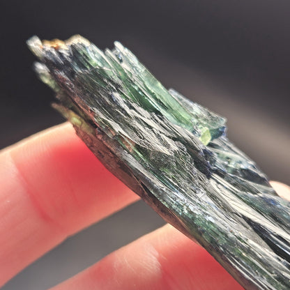 Vivianite Crystal Specimen 22.78g, AAA Terminated Vivianite Crystal, Raw Blue