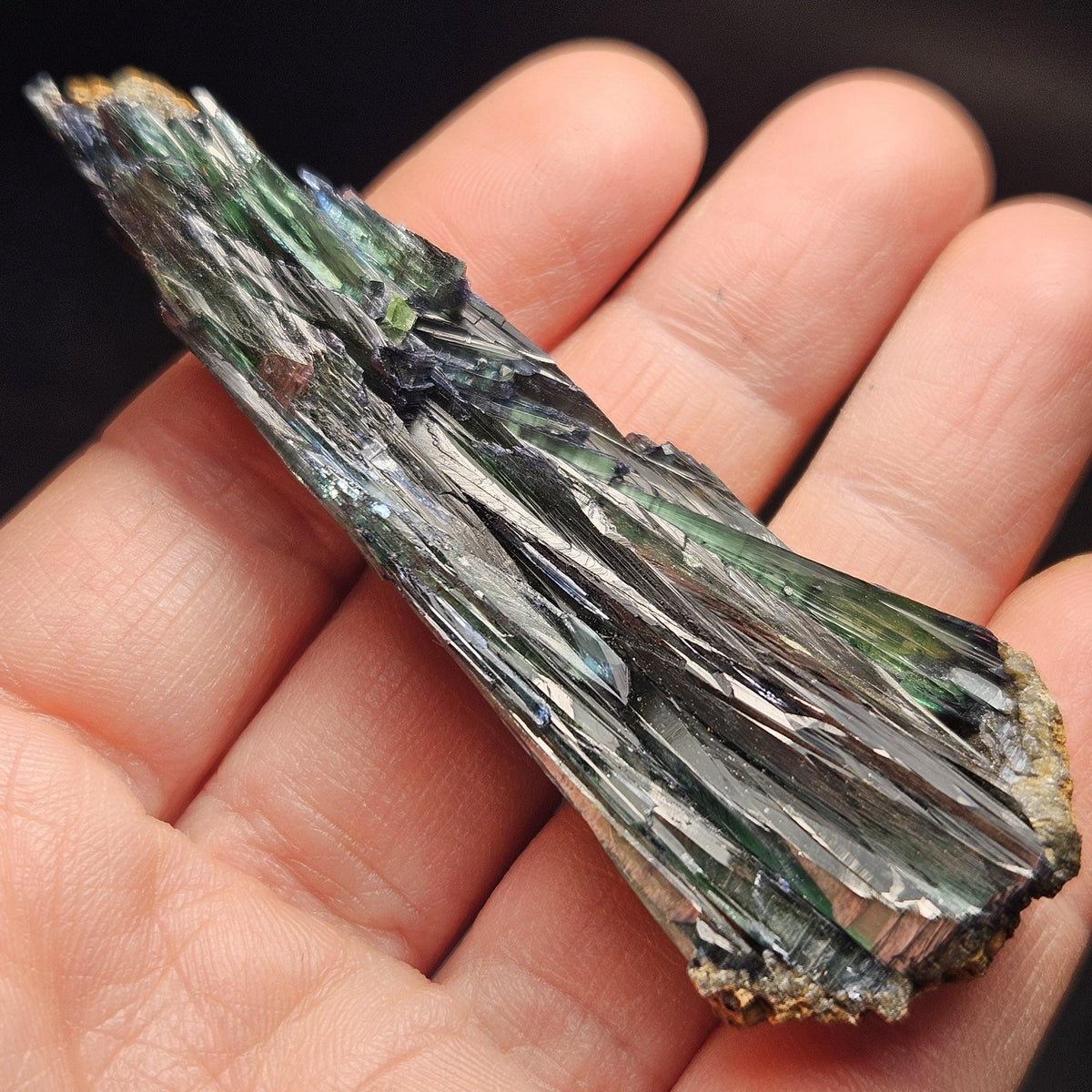 Vivianite Crystal Specimen 22.78g, AAA Terminated Vivianite Crystal, Raw Blue