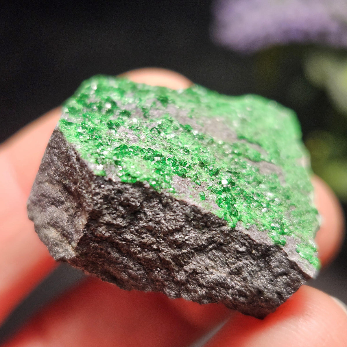 Uvarovite Green Garnet Specimen (1