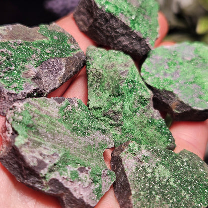Uvarovite Green Garnet Specimen (1