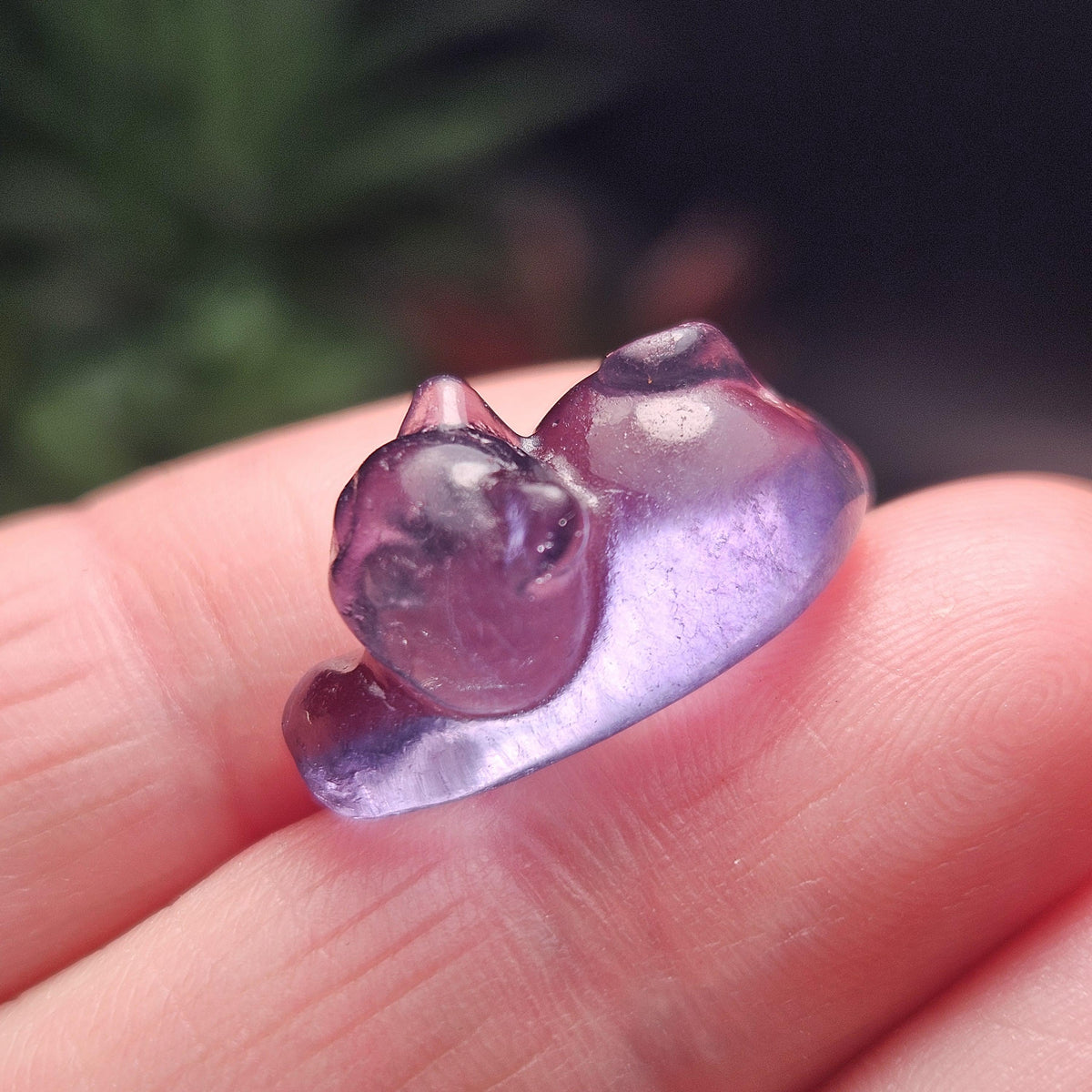 Mini Crystal Cat Carving