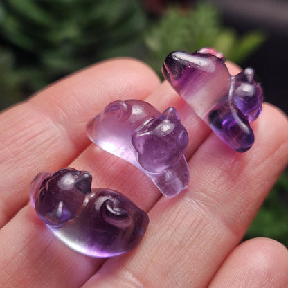 Mini Crystal Cat Carving