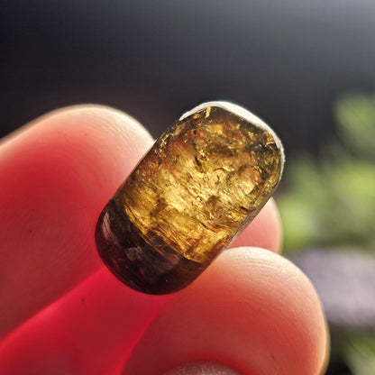 Cognac Tourmaline Crystal, Polished Dravite