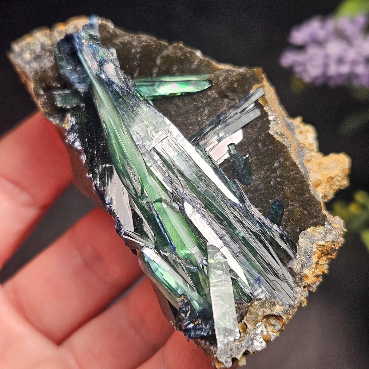 Vivianite Crystal Cluster Specimen 104.04g