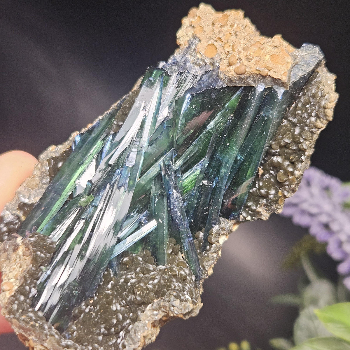 Vivianite Crystal Cluster Specimen 100.67g