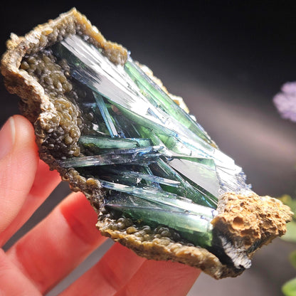 Vivianite Crystal Cluster Specimen 100.67g