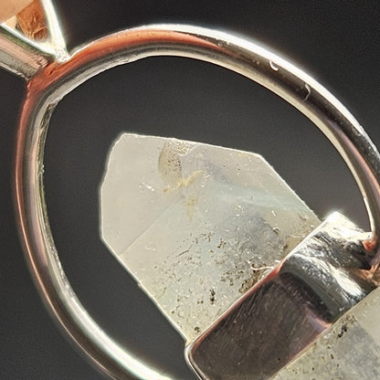 Ajoite in Quartz Crystal Pendant from South Africa