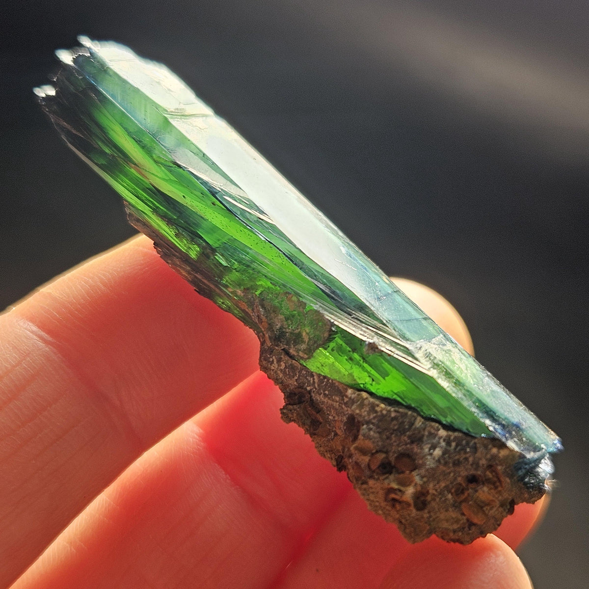 AAA Vivianite Crystal Specimen, Raw Blue