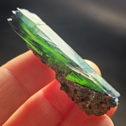 AAA Vivianite Crystal Specimen, Raw Blue