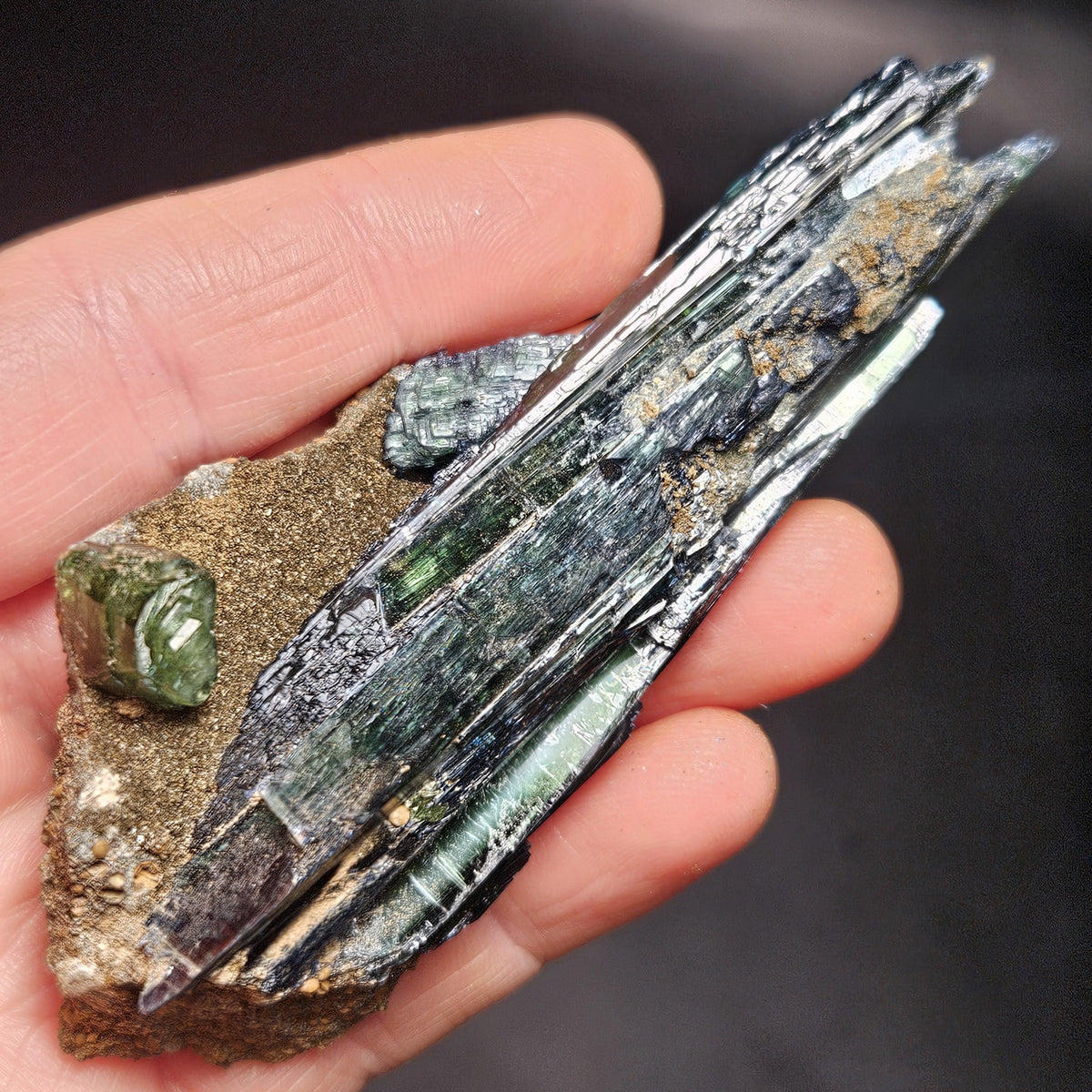 Vivianite Dragon Scale Crystal Specimen 49.40g