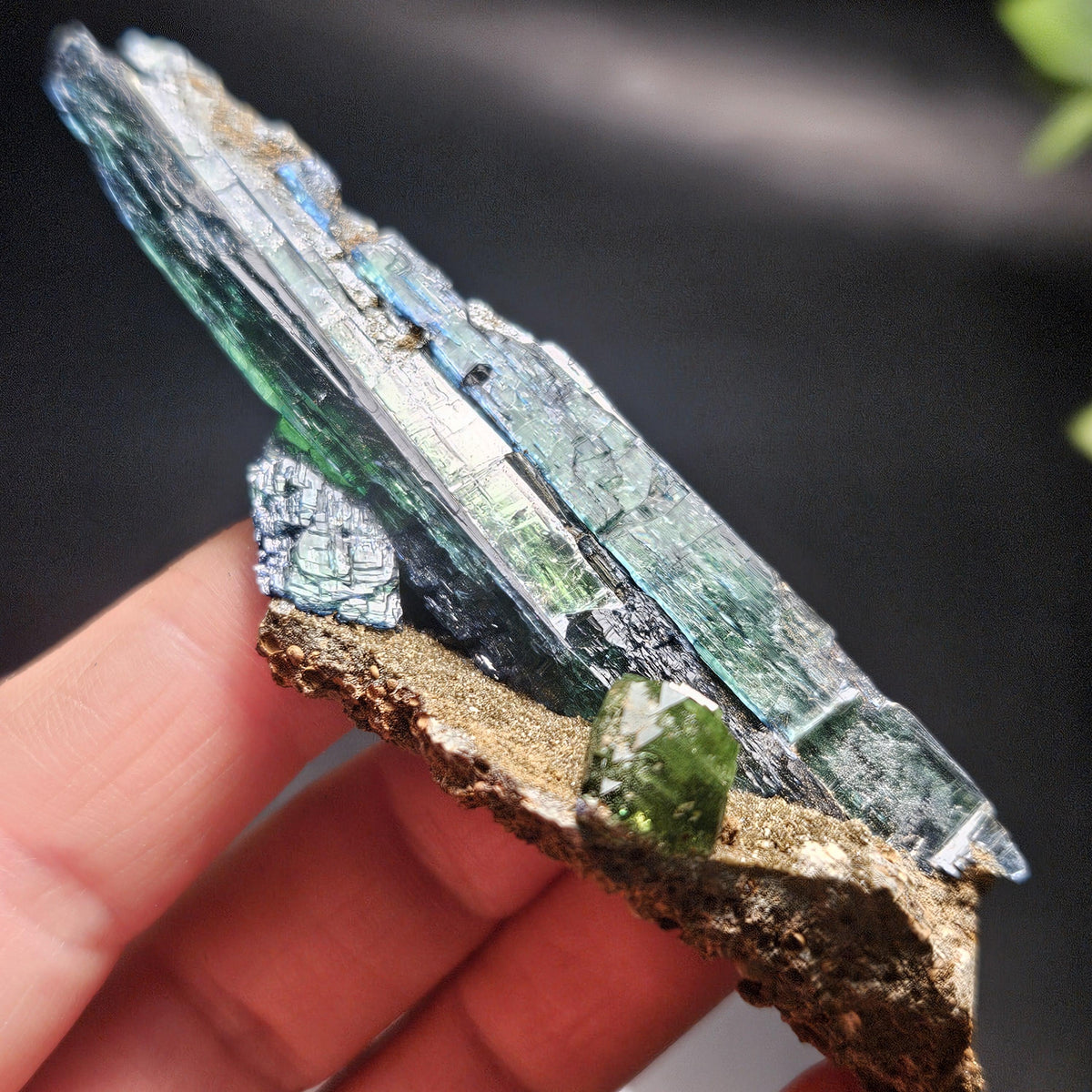 Vivianite Dragon Scale Crystal Specimen 49.40g