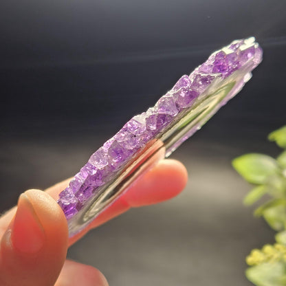AAA Uruguay Amethyst Stalactite Slice (75 x 55mm)