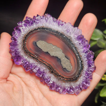 AAA Uruguay Amethyst Stalactite Slice (75 x 55mm)