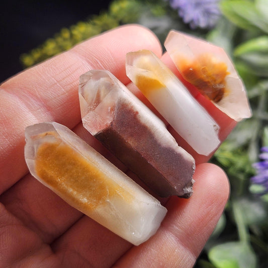 Angel Phantom Quartz, Raw Brazilian Amphibole Crystal Point, Choose Your Size