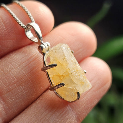 Golden Phenacite Pendant