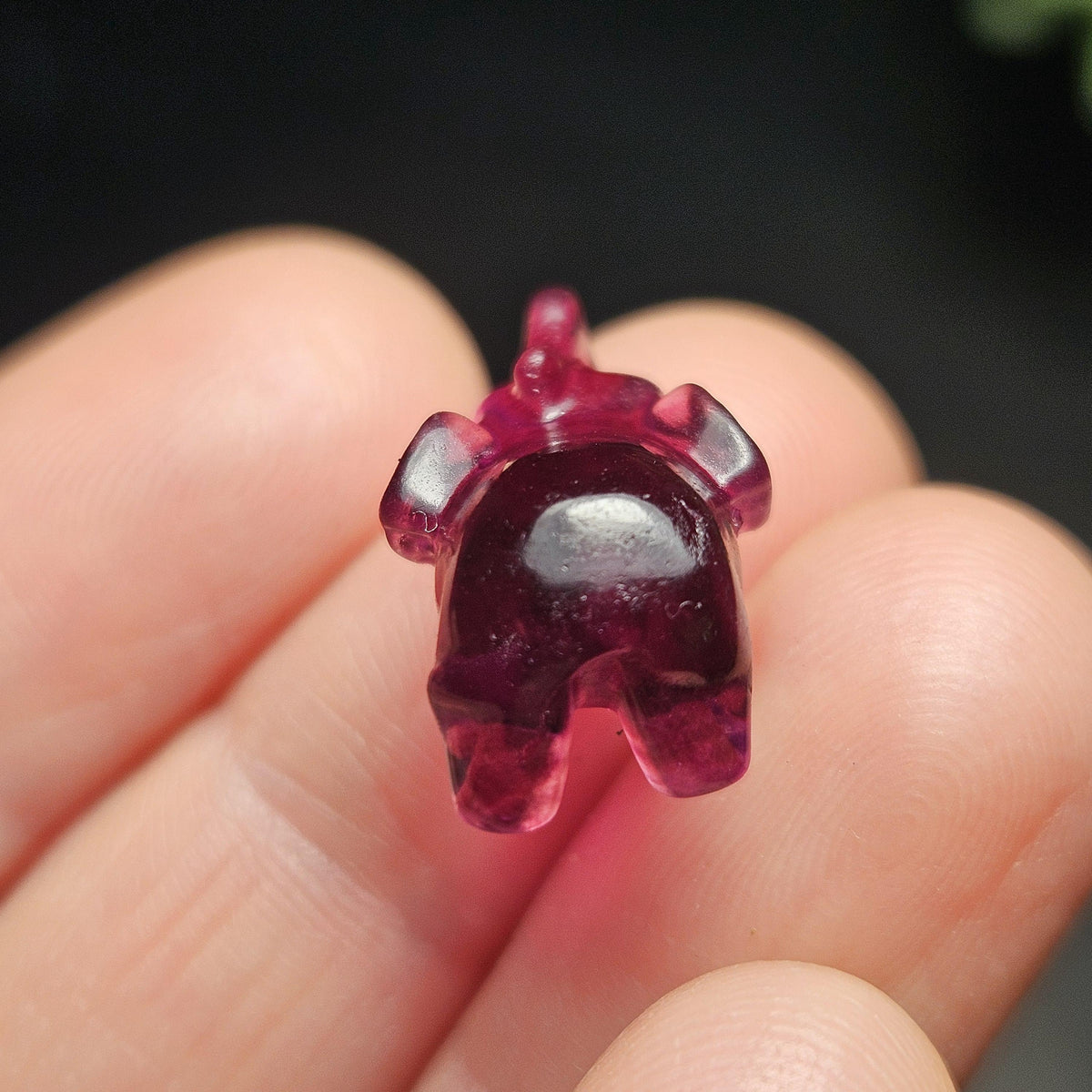 Rainbow Fluorite Elephant Carving