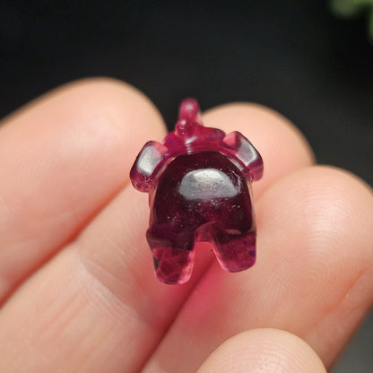 Rainbow Fluorite Elephant Carving