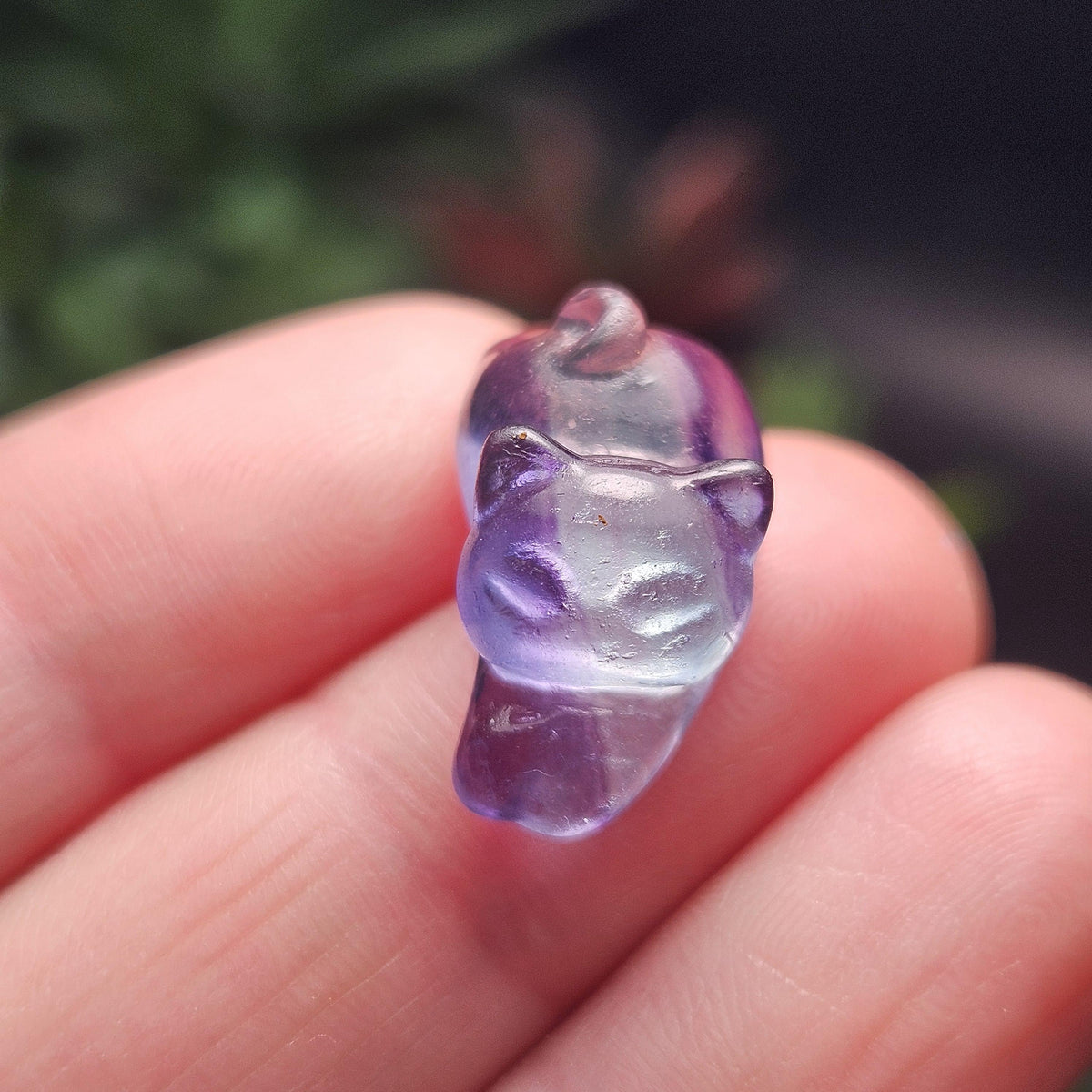Mini Crystal Cat Carving