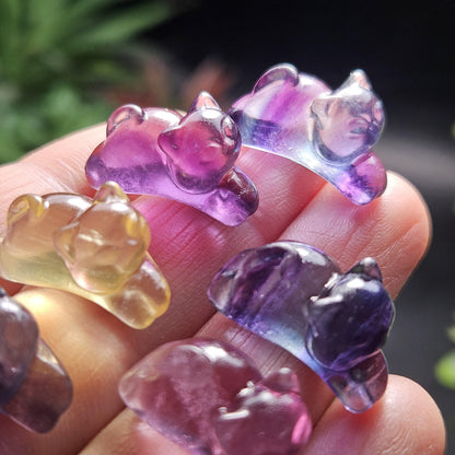 Mini Crystal Cat Carving