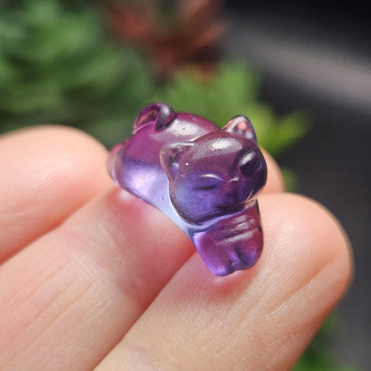 Mini Crystal Cat Carving