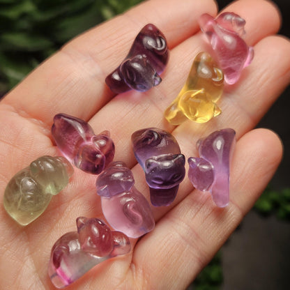 Mini Crystal Cat Carving