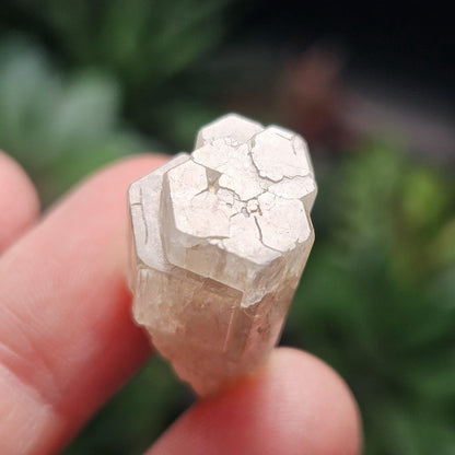 Raw Goshenite Crystal, Terminated Hexagonal Clear Aquamarine from Erongo Mountain Range, Namibia