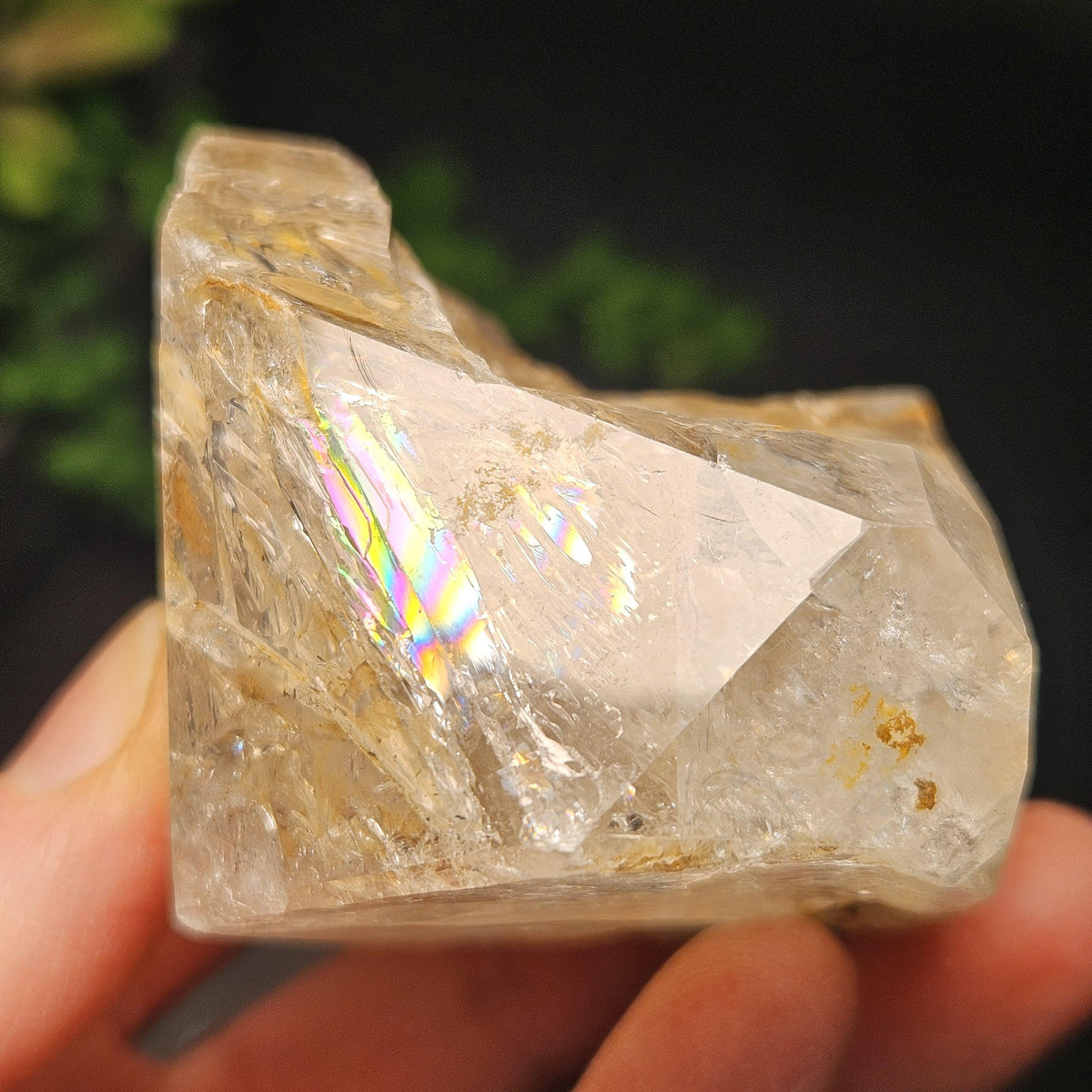 Skeletal Herkimer Diamond Quartz with Rainbow Inclusions 162.22g