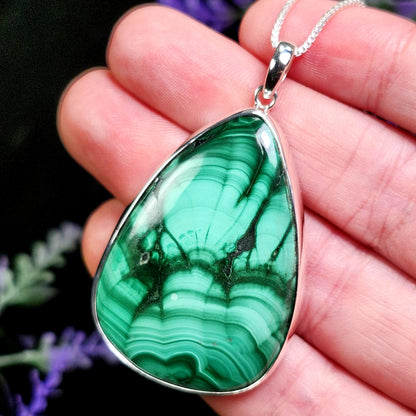 Malachite Crystal Pendant