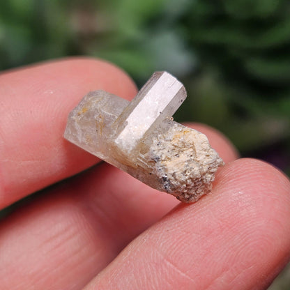 Raw Goshenite Crystal, Terminated Hexagonal Clear Aquamarine from Erongo Mountain Range, Namibia