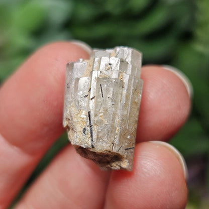 Raw Goshenite Crystal, Terminated Hexagonal Clear Aquamarine from Erongo Mountain Range, Namibia