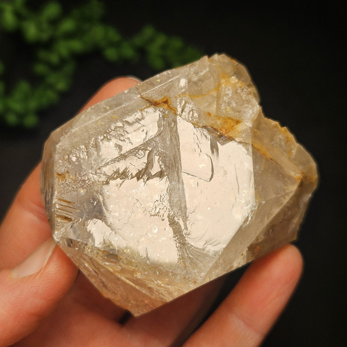 Skeletal Herkimer Diamond Quartz with Rainbow Inclusions 162.22g