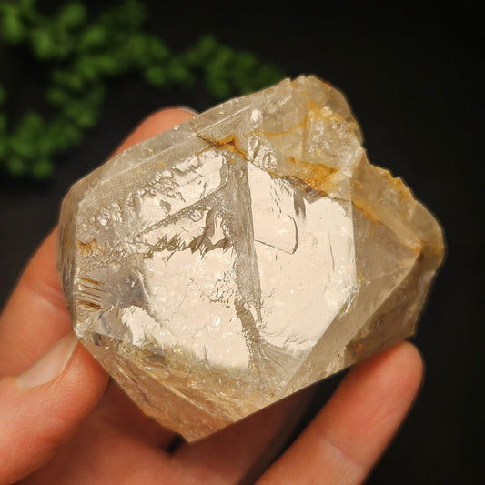 Skeletal Herkimer Diamond Quartz with Rainbow Inclusions 162.22g