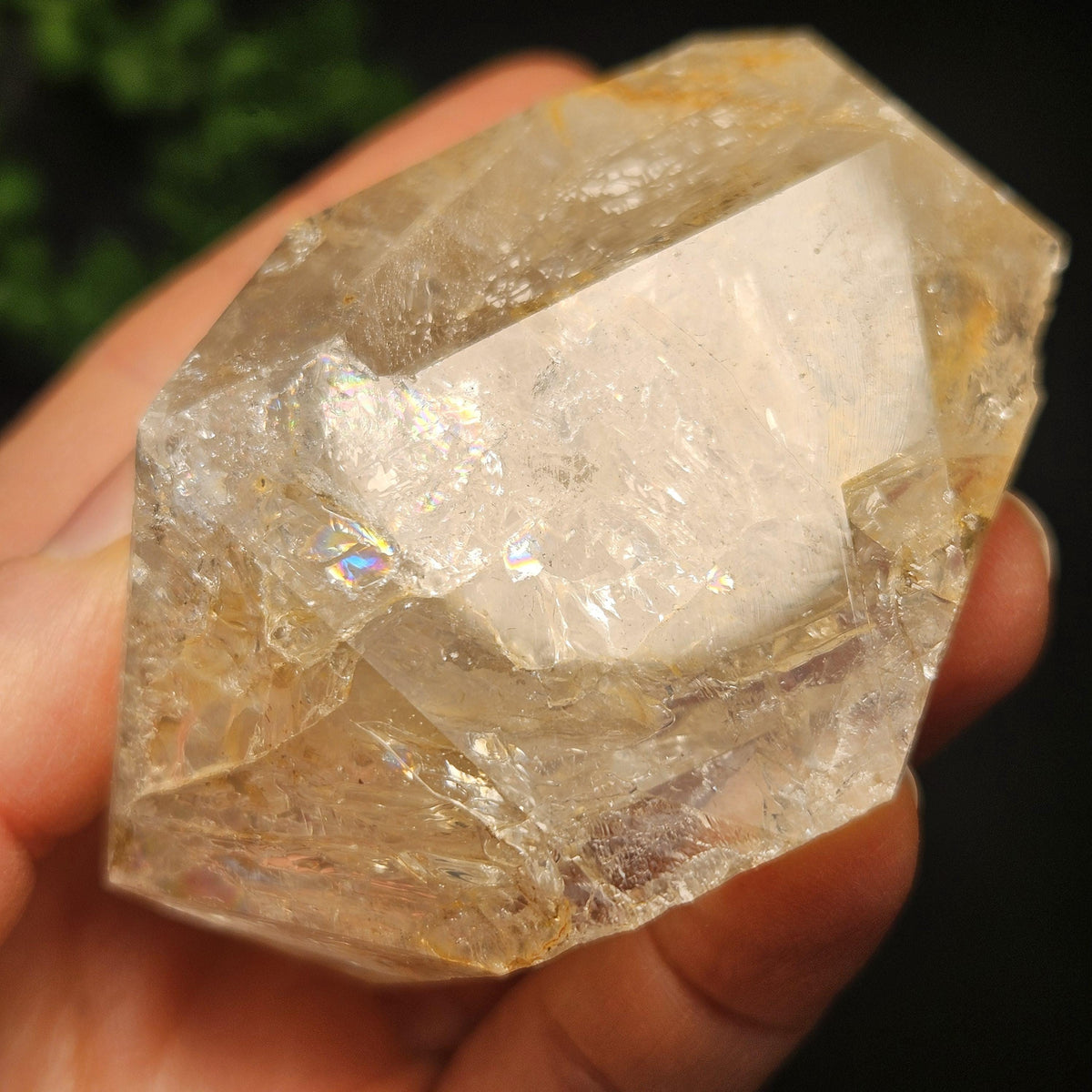 Skeletal Herkimer Diamond Quartz with Rainbow Inclusions 162.22g