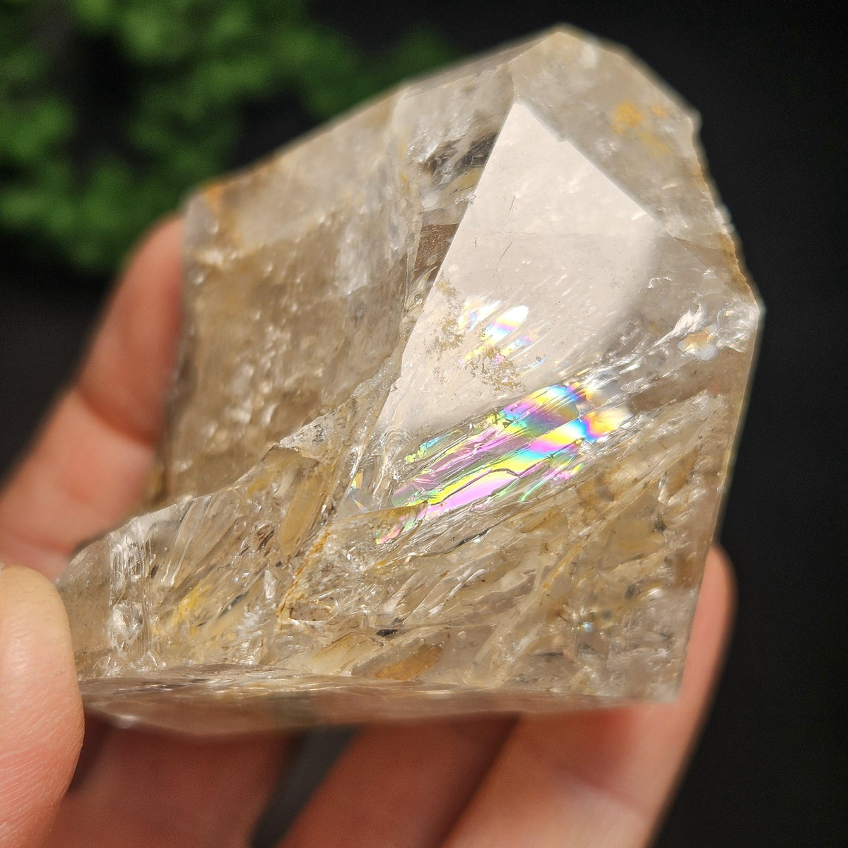 Skeletal Herkimer Diamond Quartz with Rainbow Inclusions 162.22g