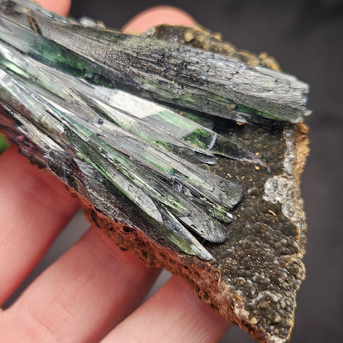 Vivianite Dragon Scale Crystal Specimen 92.41g