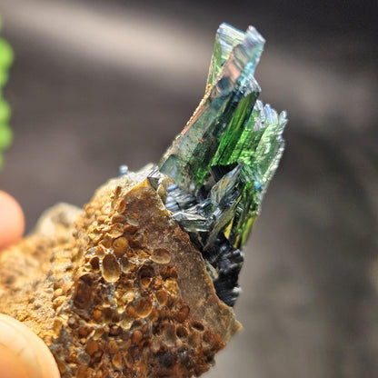 Vivianite Crystal Cluster 144.18g, Vivianite Specimen, Raw Blue
