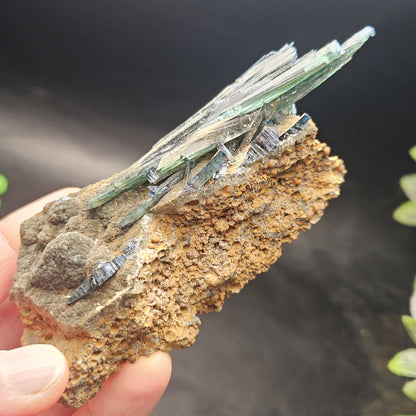 Vivianite Crystal Cluster 144.18g, Vivianite Specimen, Raw Blue