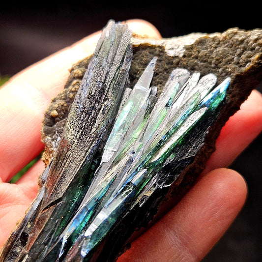 Vivianite Dragon Scale Crystal Specimen 92.41g