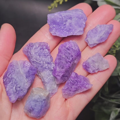Ultraviolet Hackmanite Crystals, AA Grade