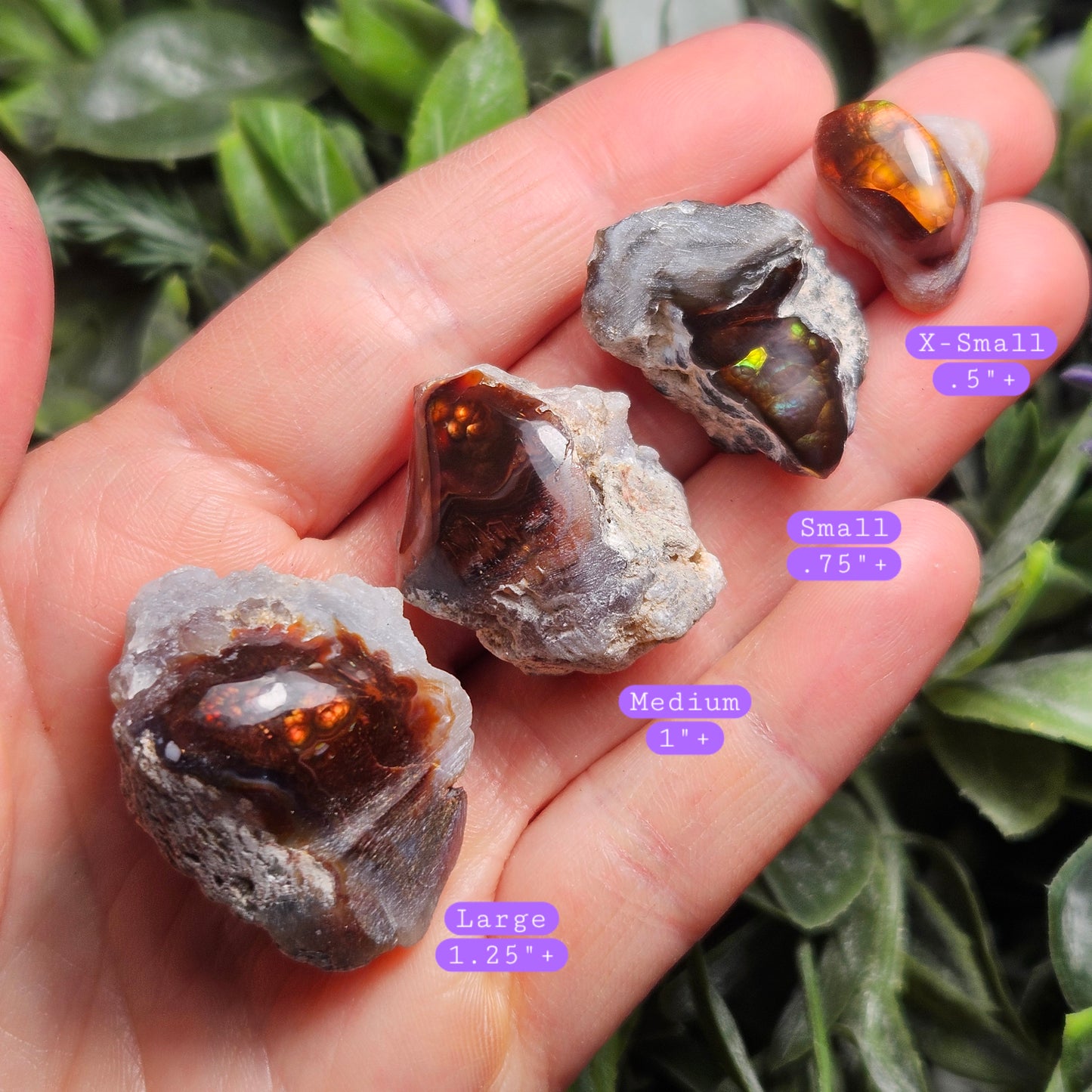 Mexican Fire Agate Specimen, Polished Natural Fire Agate from Mexico