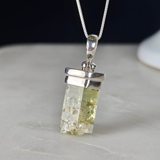 Heliodor Crystal Pendant 33x13mm