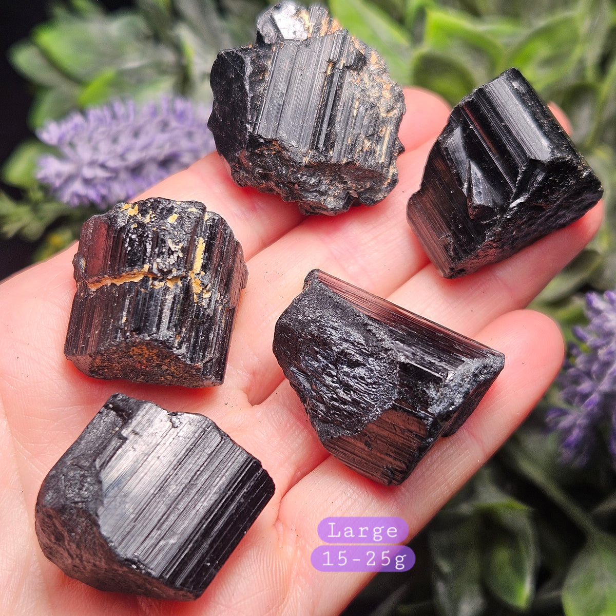 Raw Black Tourmaline Crystal