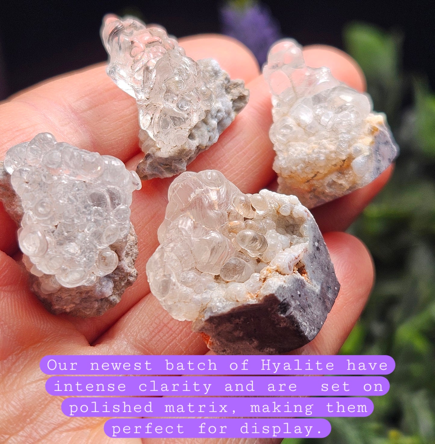 Hyalite Opal Specimen