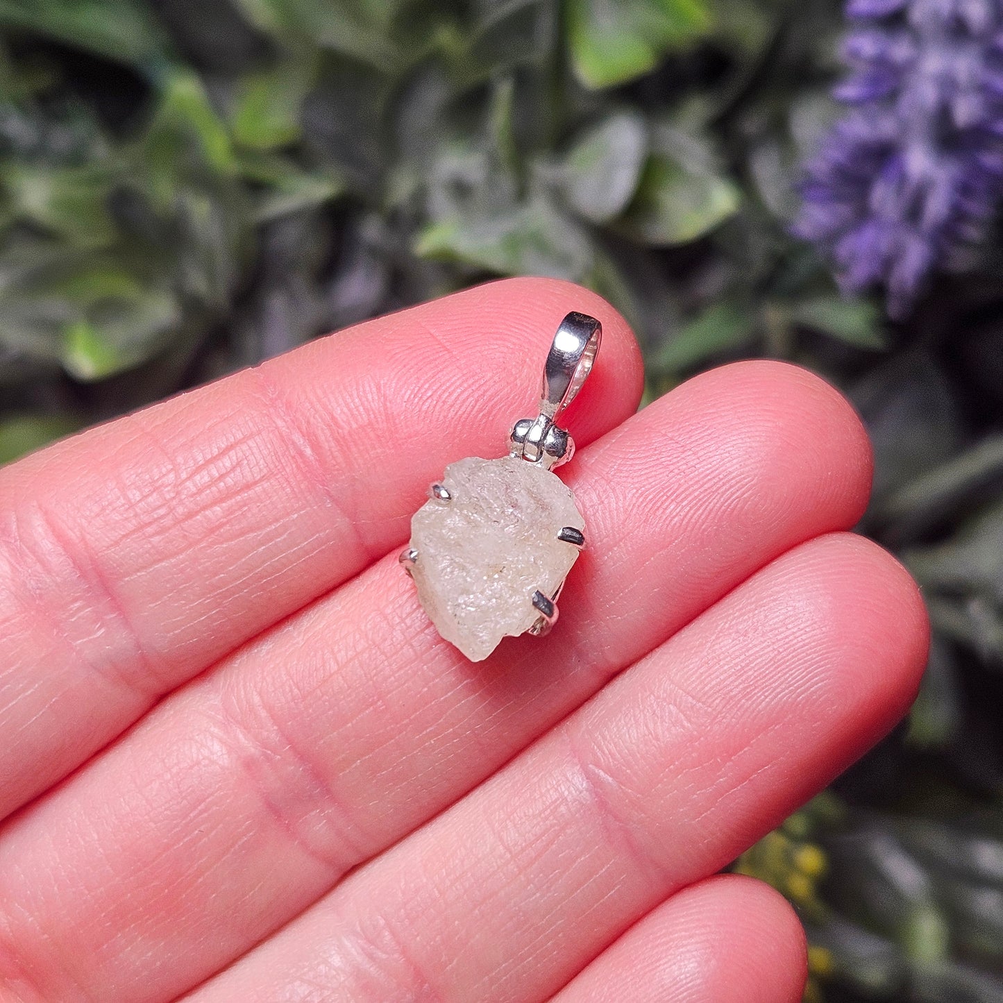 Phenacite Crystal Pendant, Nigerian Phenakite Specimen Pendant