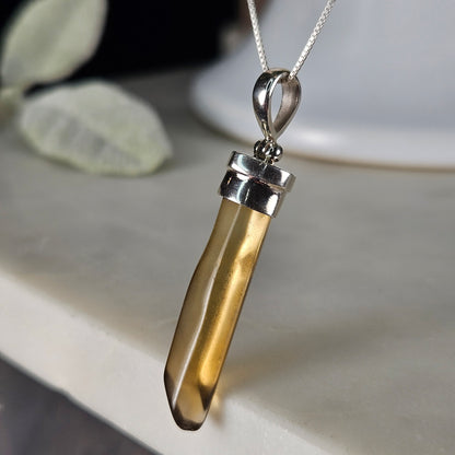 Congo Natural Citrine Pendant 45x9mm