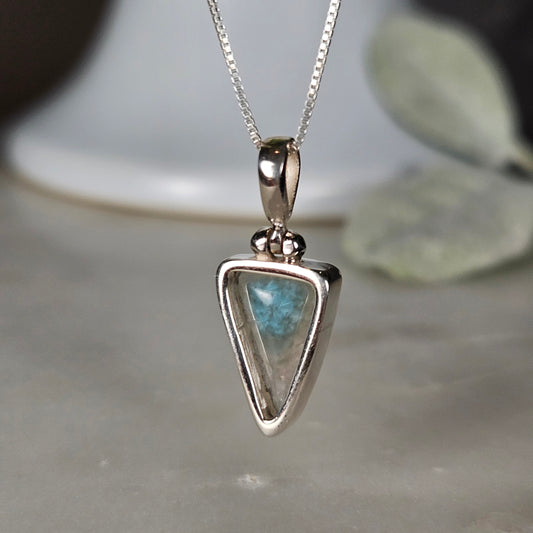 Fibrous Amazonite Pendant 25x11mm